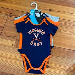 Gen2 3 piece creeper set 12 months Virginia Cavaliers baby